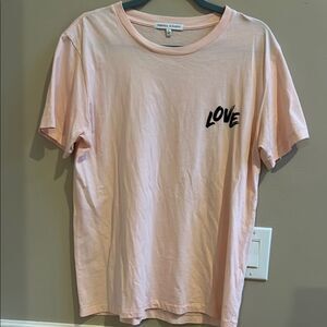 Rebecca Minkoff Pink 'Love' Short Sleeve Tee